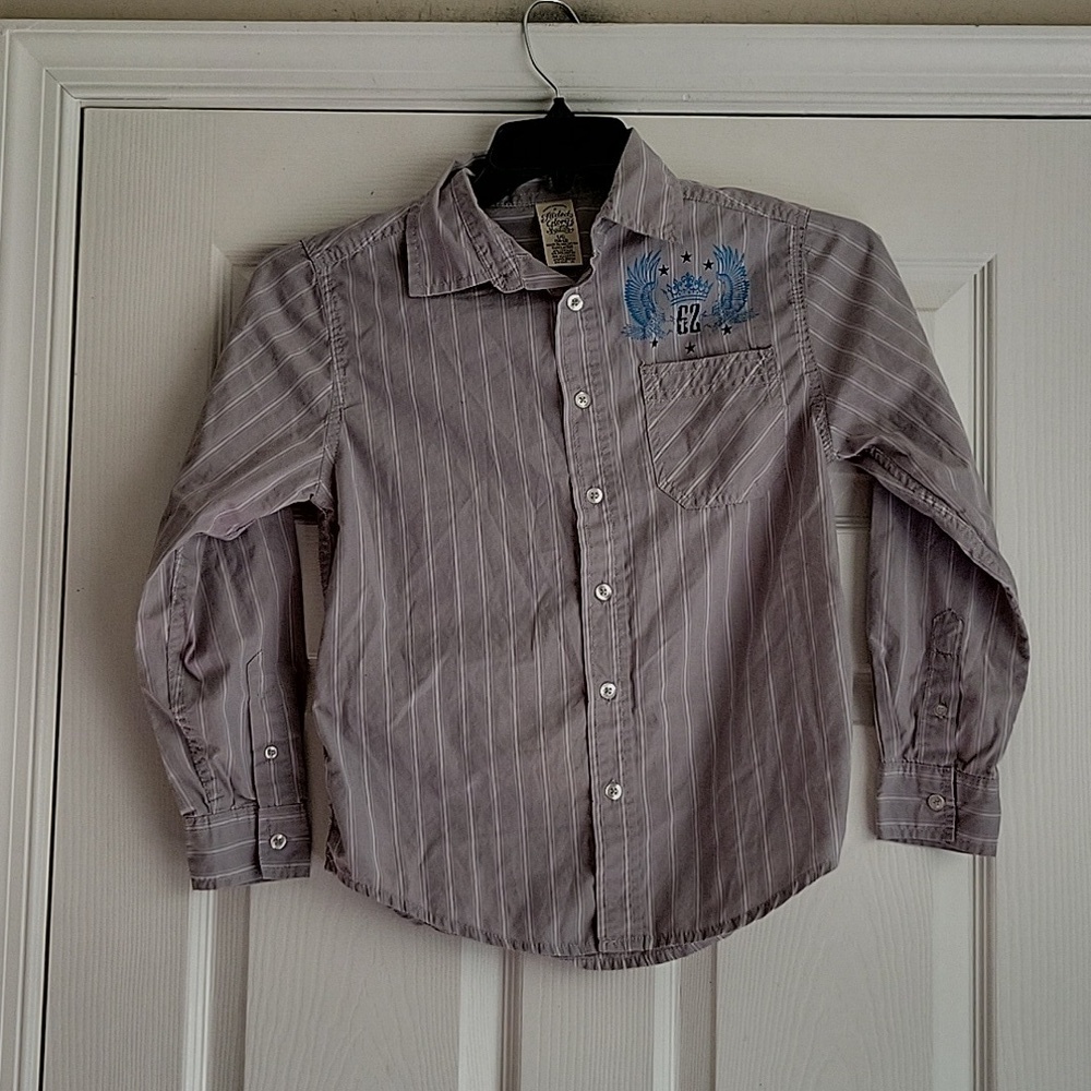 Faded Glory Boy's Button Up Long Sleeve Shirt